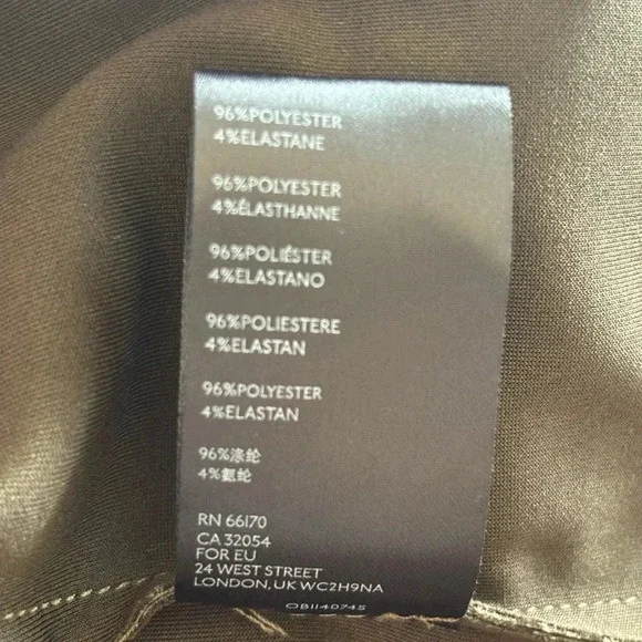 NWT Anthropologie Roxie Sueded Tie Dye Trench Coat Brown Black Tie Waist Size M - Picture 3 of 7